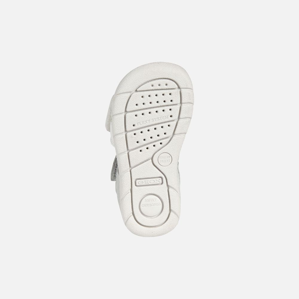 Sandalias Geox Bebe Branco - Alul Girl - AZHSX1643